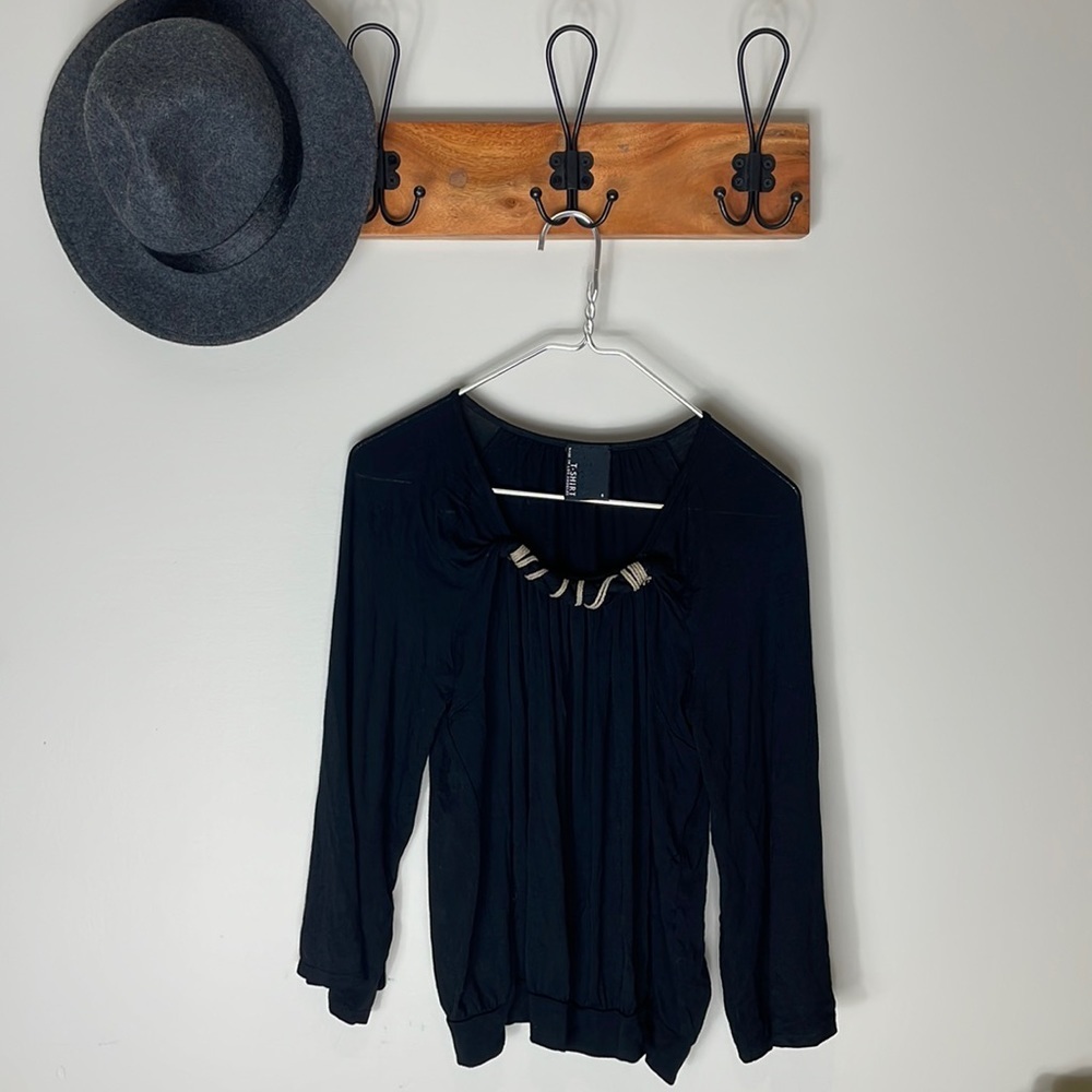 Anthropologie > Black Blouse Small